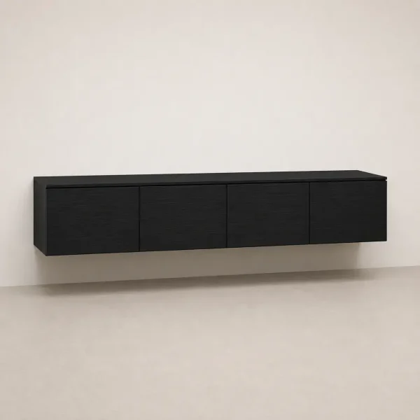 Black Floating Cabinet Black Floating Cabinet