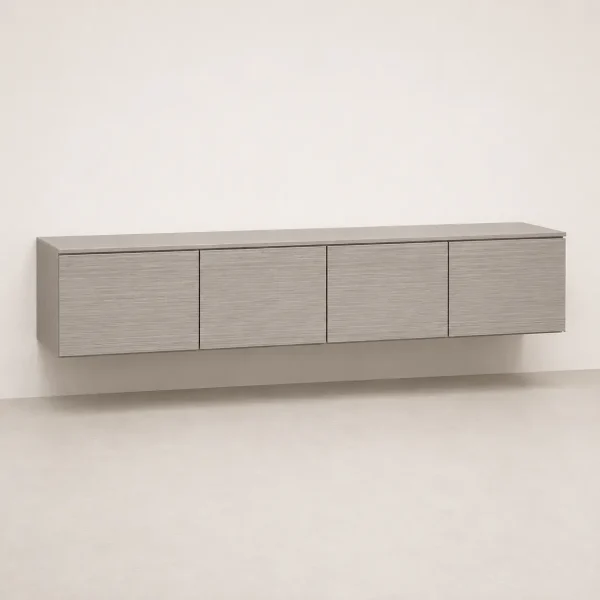 Light Grey Floating Cabinet