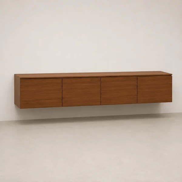 Walnut Floating Cabinet Walnut Floating Cabinet